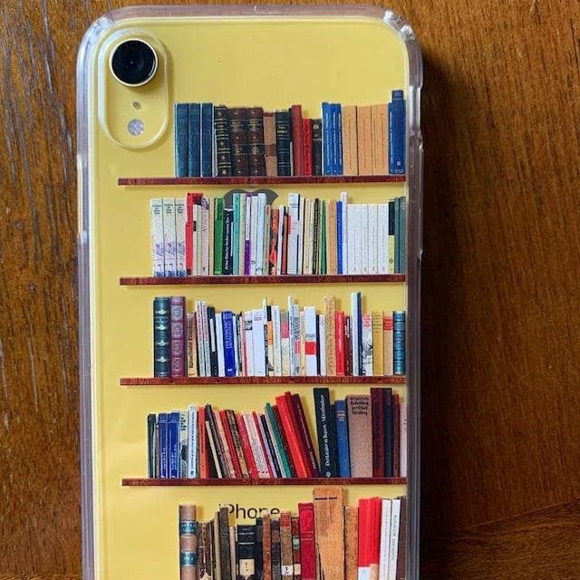 Book Lover's Clear Phone Case - Unique Bookshelf Design for iPhone and Galaxy Devices - Image 30