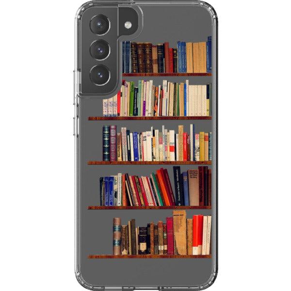 Book Lover's Clear Phone Case - Unique Bookshelf Design for iPhone and Galaxy Devices - Image 34