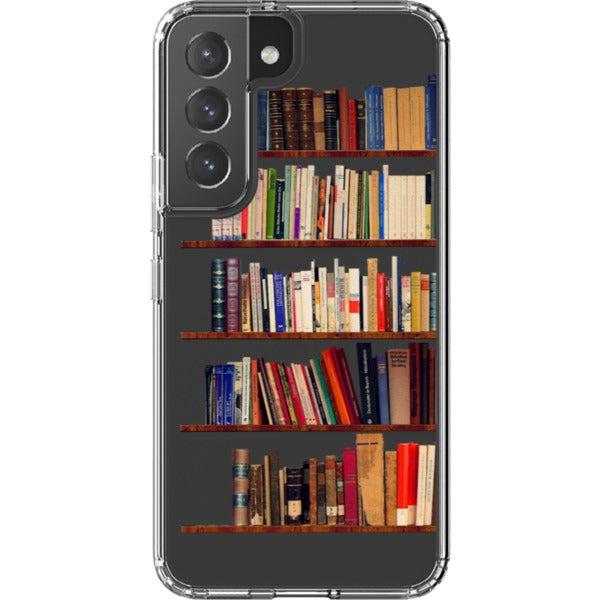 Book Lover's Clear Phone Case - Unique Bookshelf Design for iPhone and Galaxy Devices - Image 35