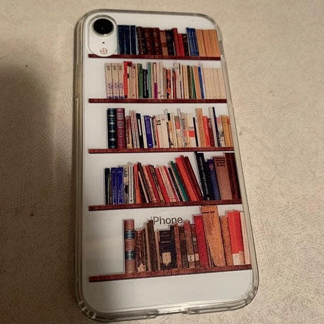 Book Lover's Clear Phone Case - Unique Bookshelf Design for iPhone and Galaxy Devices - Image 4