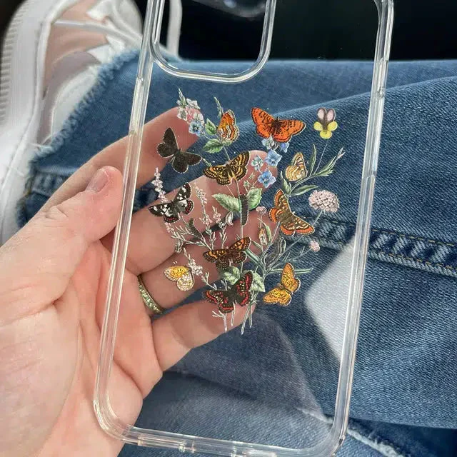 Botany Butterfly Clear Phone Case - Image 14