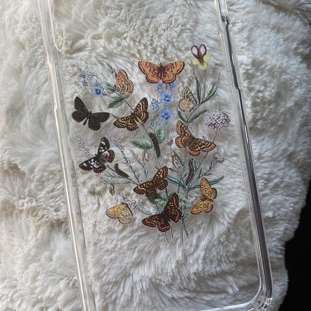 Botany Butterfly Clear Phone Case - Image 15
