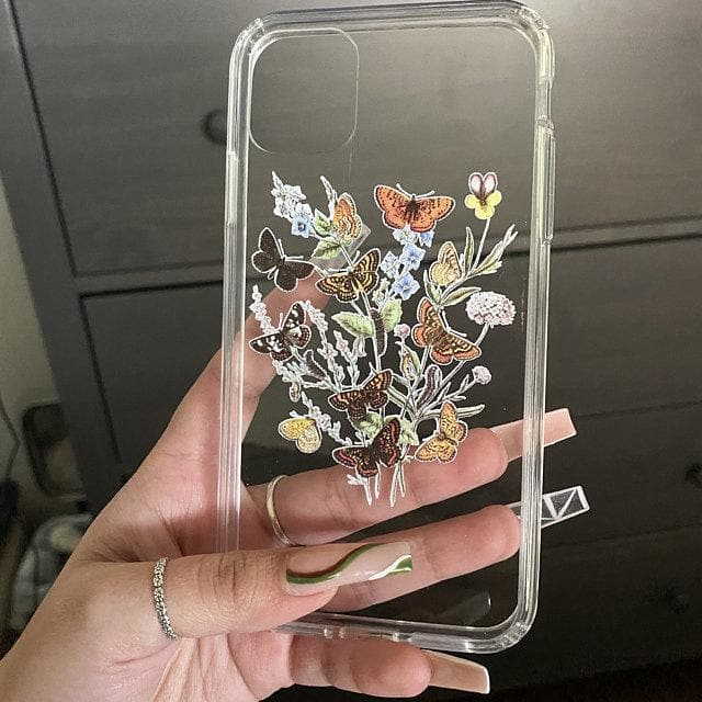 Botany Butterfly Clear Phone Case - Image 17