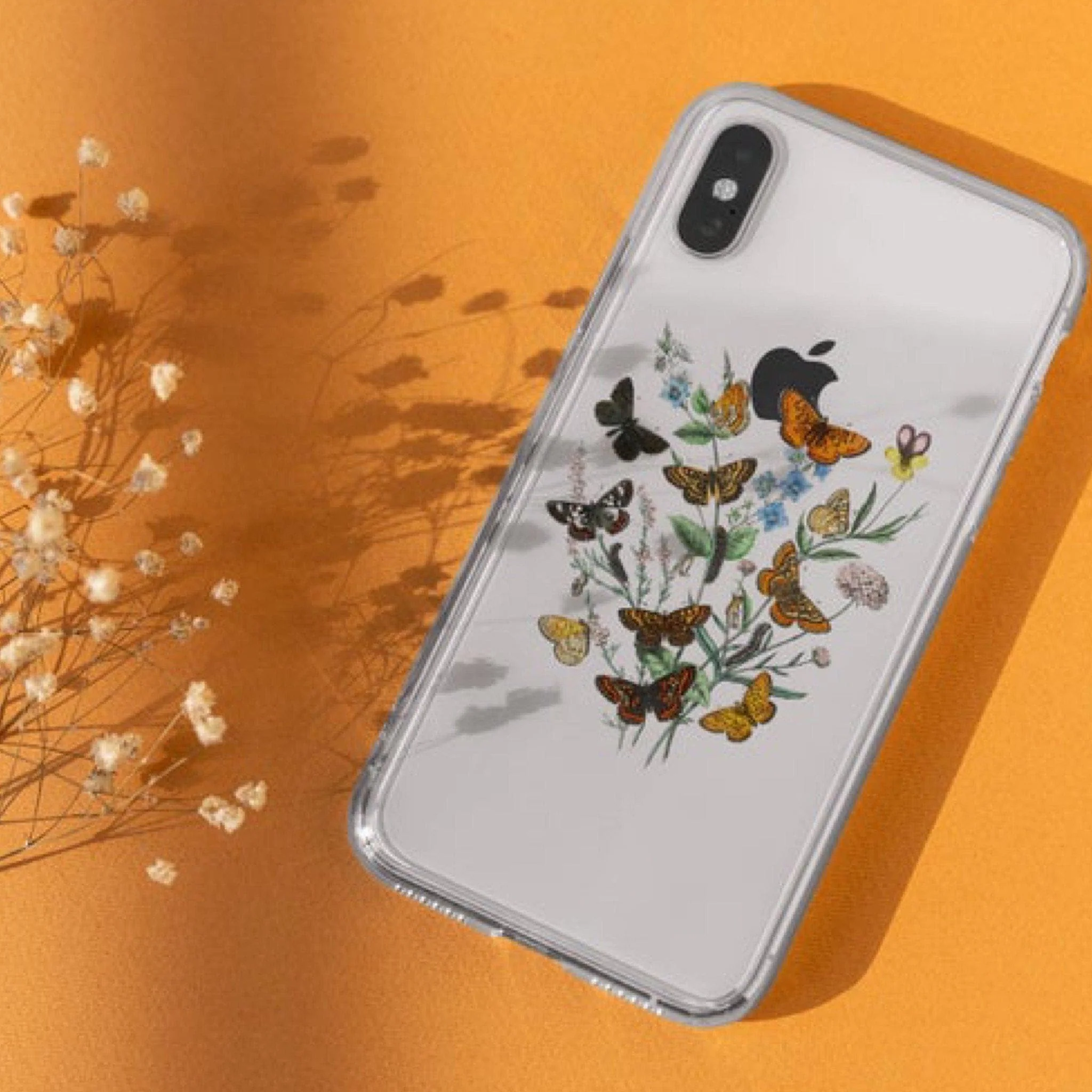 Botany Butterfly Clear Phone Case - Image 5