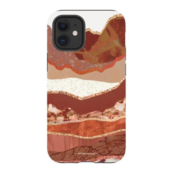 Brick Abstract Layered Mountains Print Tough Phone Case - Image 15