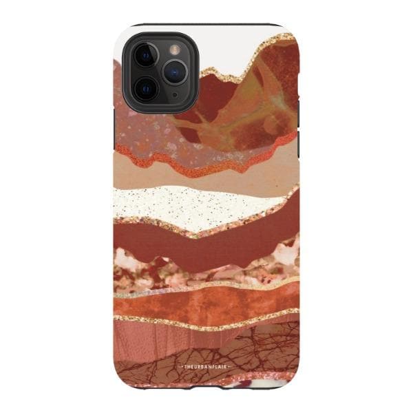 Brick Abstract Layered Mountains Print Tough Phone Case - Image 18