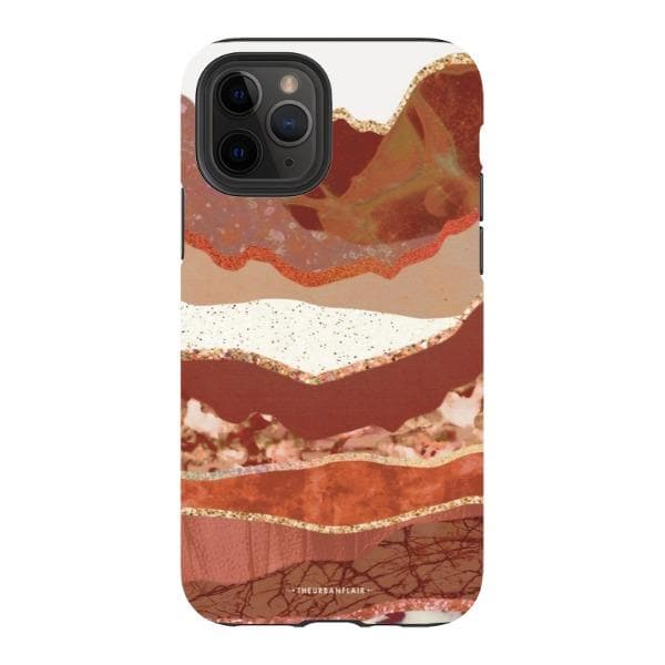 Brick Abstract Layered Mountains Print Tough Phone Case - Image 20