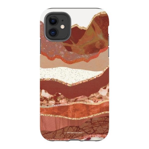 Brick Abstract Layered Mountains Print Tough Phone Case - Image 21