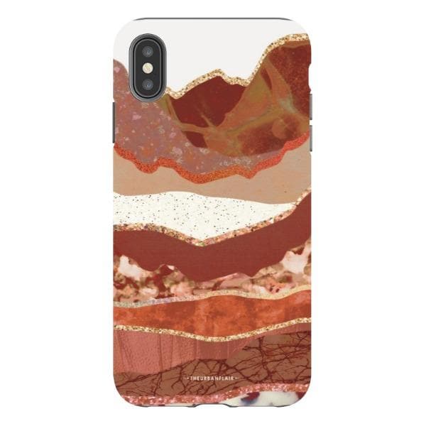 Brick Abstract Layered Mountains Print Tough Phone Case - Image 23