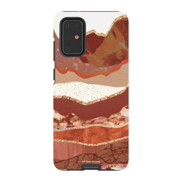 Brick Abstract Layered Mountains Print Tough Phone Case - Image 33