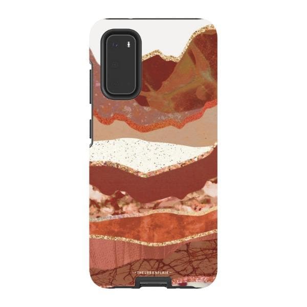 Brick Abstract Layered Mountains Print Tough Phone Case - Image 37