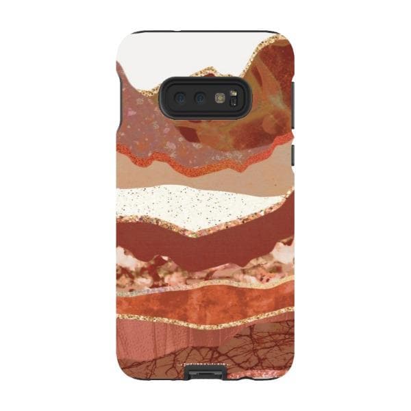 Brick Abstract Layered Mountains Print Tough Phone Case - Image 45