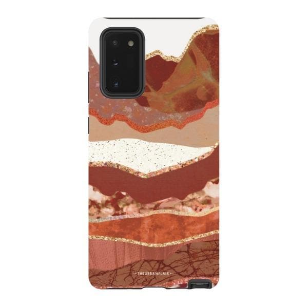 Brick Abstract Layered Mountains Print Tough Phone Case - Image 49