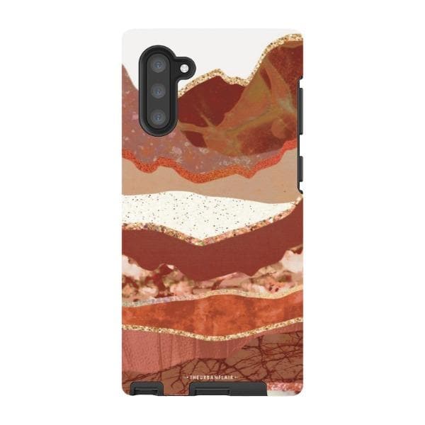 Brick Abstract Layered Mountains Print Tough Phone Case - Image 53