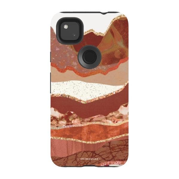 Brick Abstract Layered Mountains Print Tough Phone Case - Image 67