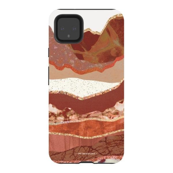 Brick Abstract Layered Mountains Print Tough Phone Case - Image 71