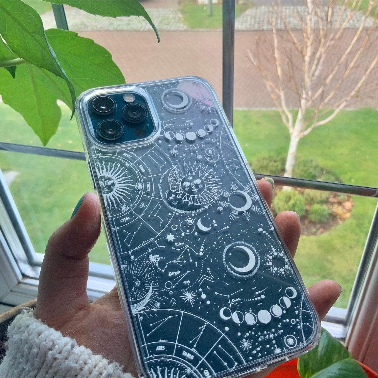 Celestial Zodiac Clear Phone Case - Image 10