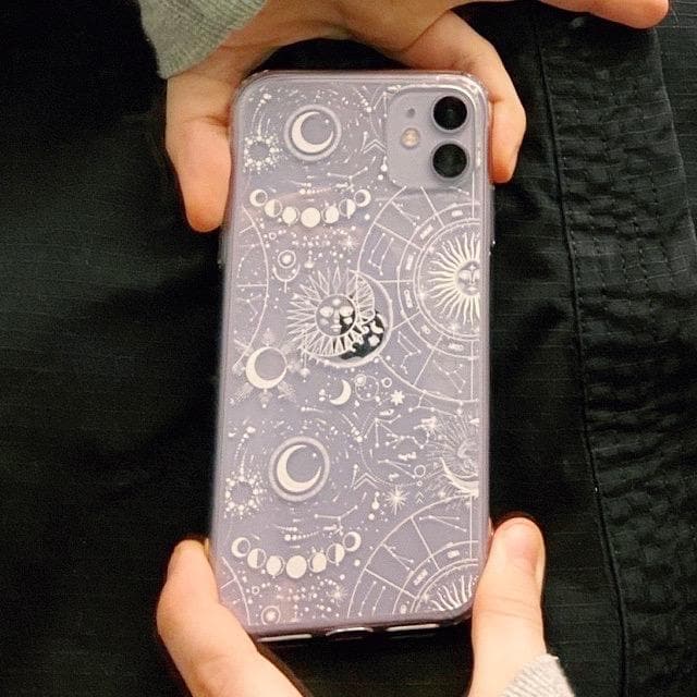 Celestial Zodiac Clear Phone Case - Image 12