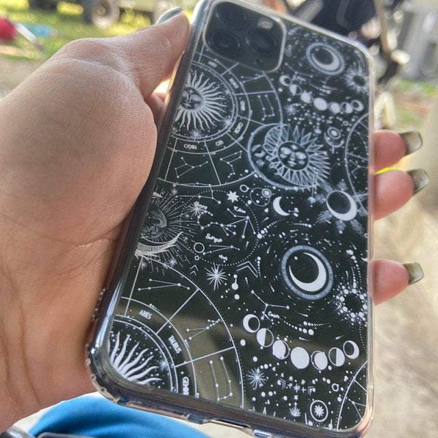 Celestial Zodiac Clear Phone Case - Image 13