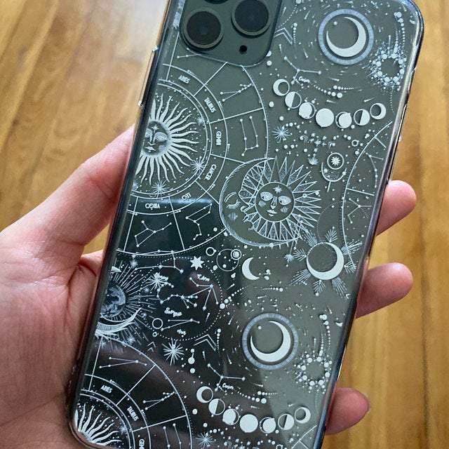 Celestial Zodiac Clear Phone Case - Image 14