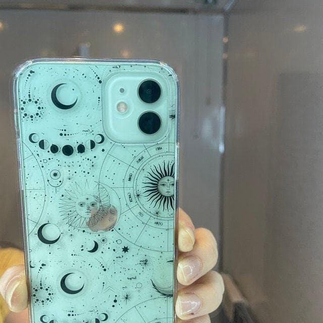 Celestial Zodiac Clear Phone Case - Image 22