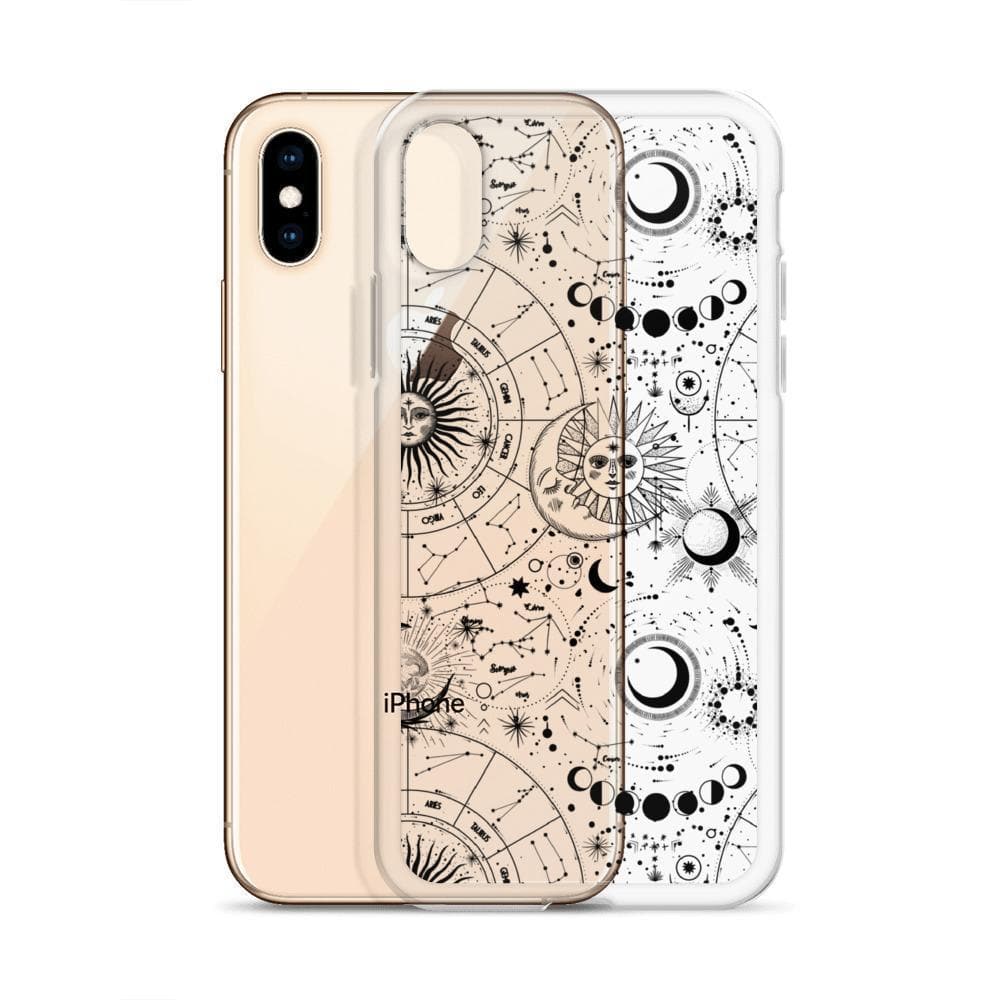 Celestial Zodiac Clear Phone Case - Image 4