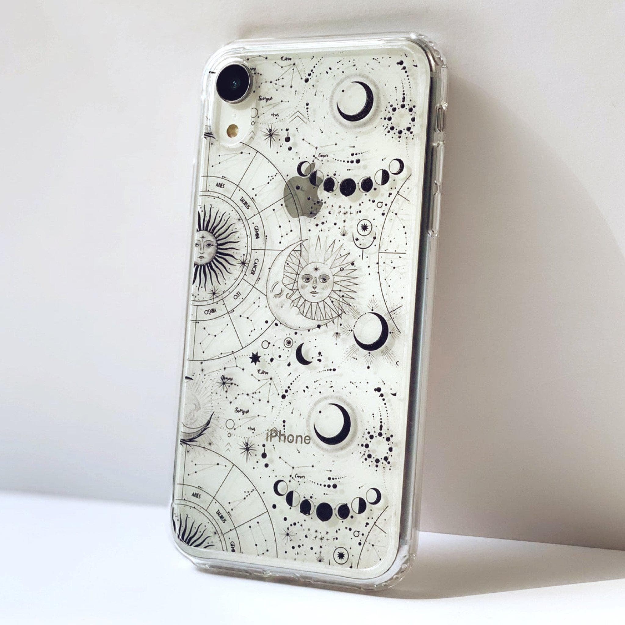 Celestial Zodiac Clear Phone Case - Image 5