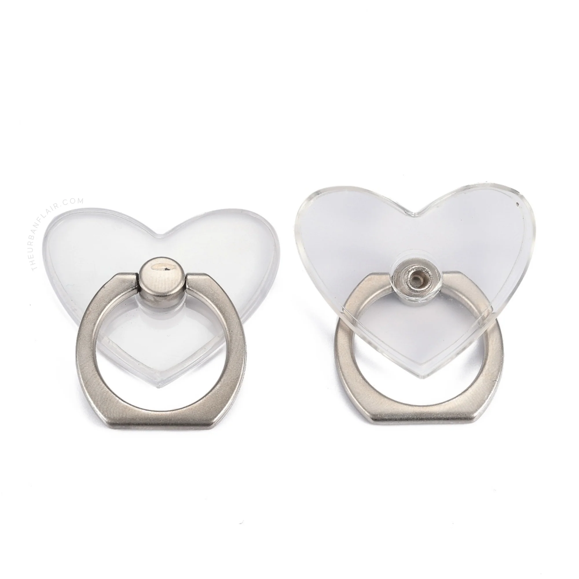 Clear Heart Shaped Ring Grip - Image 3