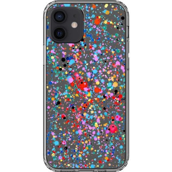 Colorful Paint Splatter Clear Phone Case - Image 10