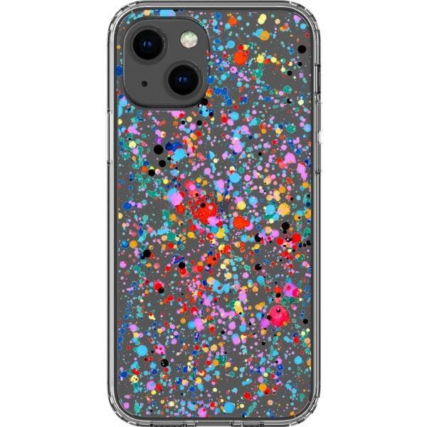 Colorful Paint Splatter Clear Phone Case - Image 7