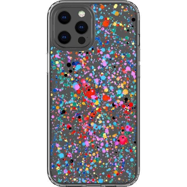 Colorful Paint Splatter Clear Phone Case - Image 8