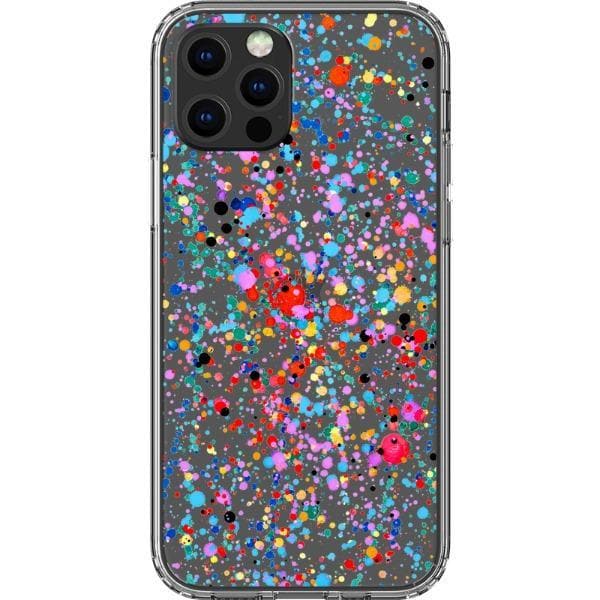Colorful Paint Splatter Clear Phone Case - Image 9