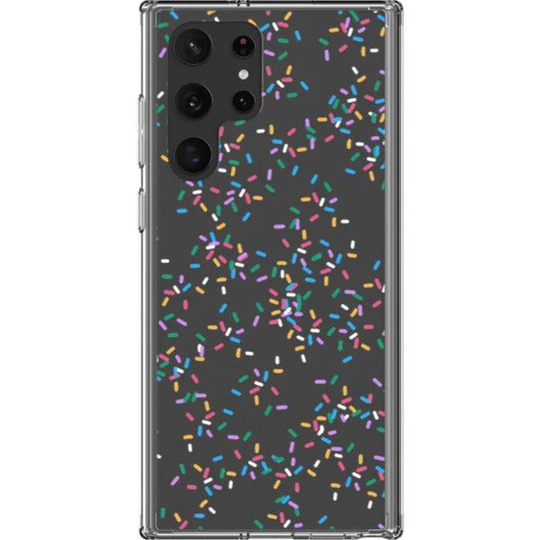Colorful Rainbow Sprinkles Clear Phone Case - Image 24