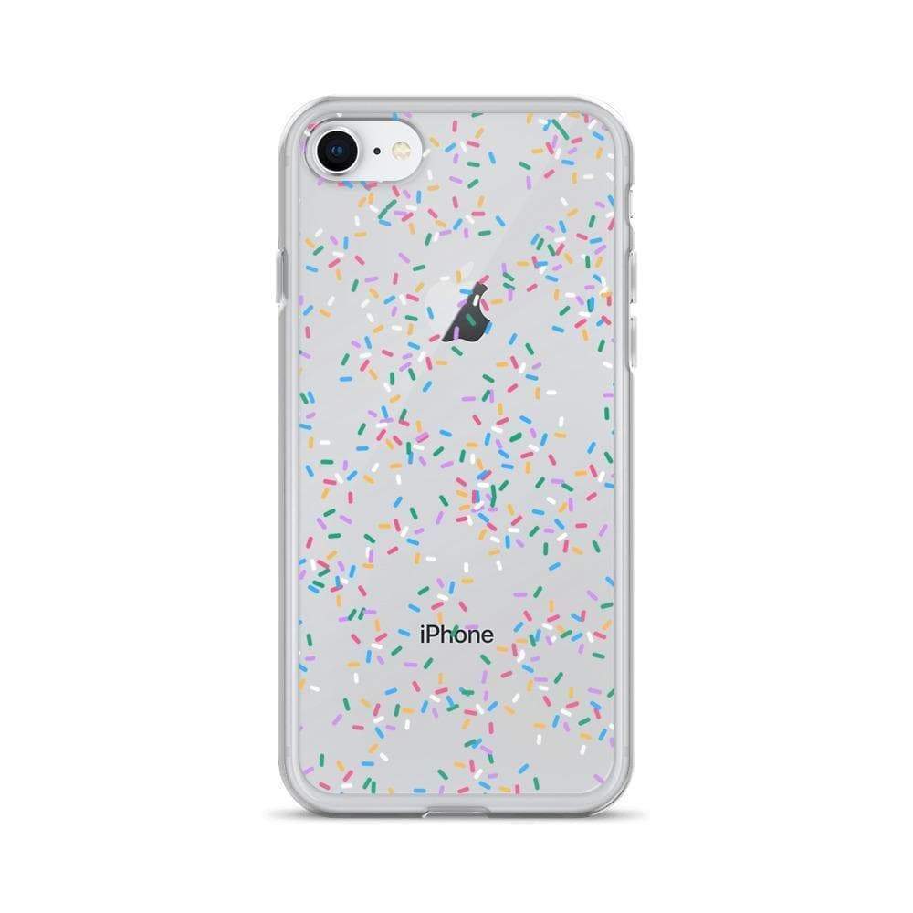 Colorful Rainbow Sprinkles Clear Phone Case - Image 4
