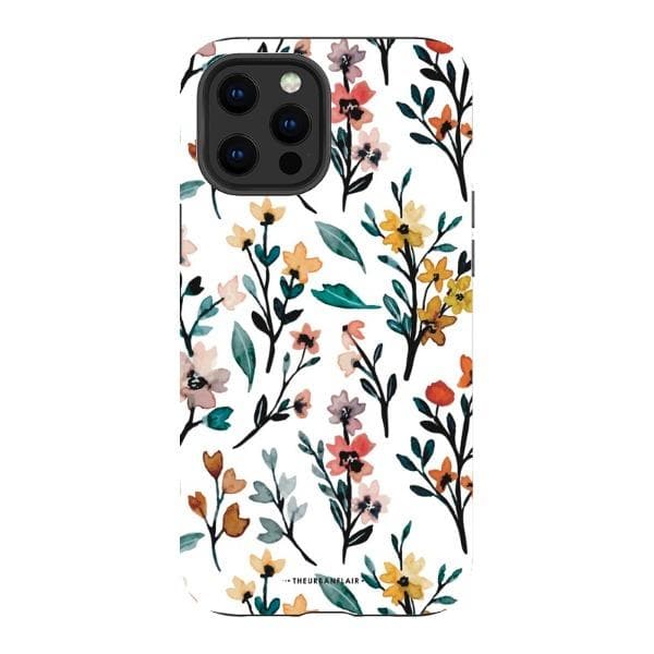 Cute Fall Watercolor Flowers Tough Phone Case - Image 10