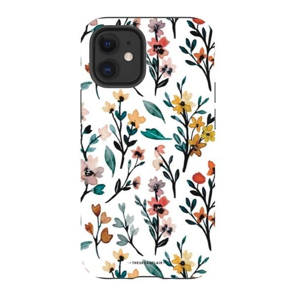 Cute Fall Watercolor Flowers Tough Phone Case - Image 16