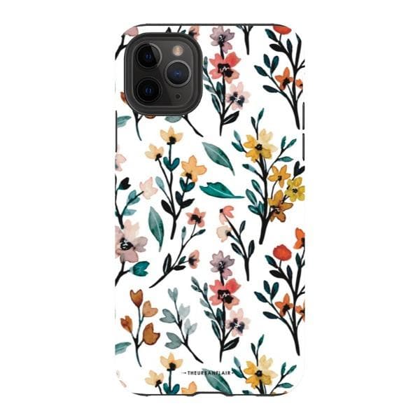 Cute Fall Watercolor Flowers Tough Phone Case - Image 17