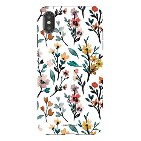 Cute Fall Watercolor Flowers Tough Phone Case - Image 23