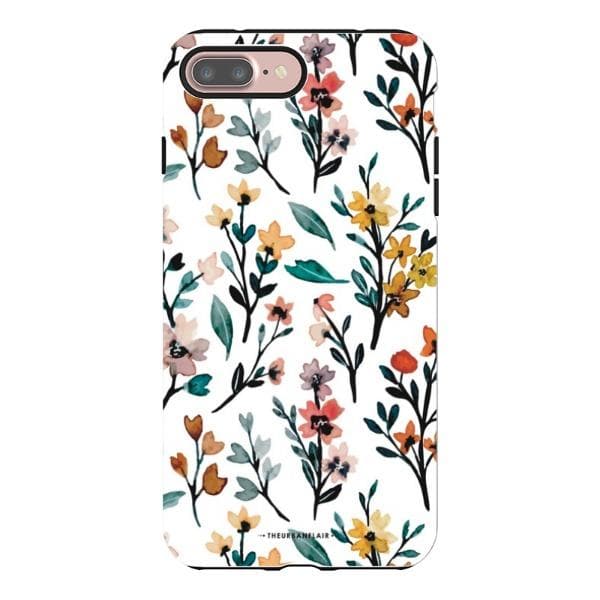 Cute Fall Watercolor Flowers Tough Phone Case - Image 30