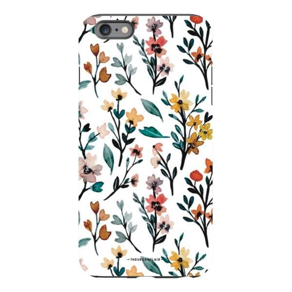 Cute Fall Watercolor Flowers Tough Phone Case - Image 32