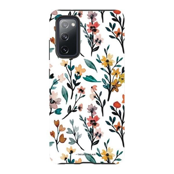 Cute Fall Watercolor Flowers Tough Phone Case - Image 37