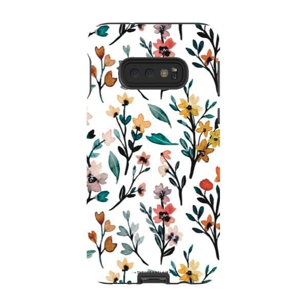 Cute Fall Watercolor Flowers Tough Phone Case - Image 43