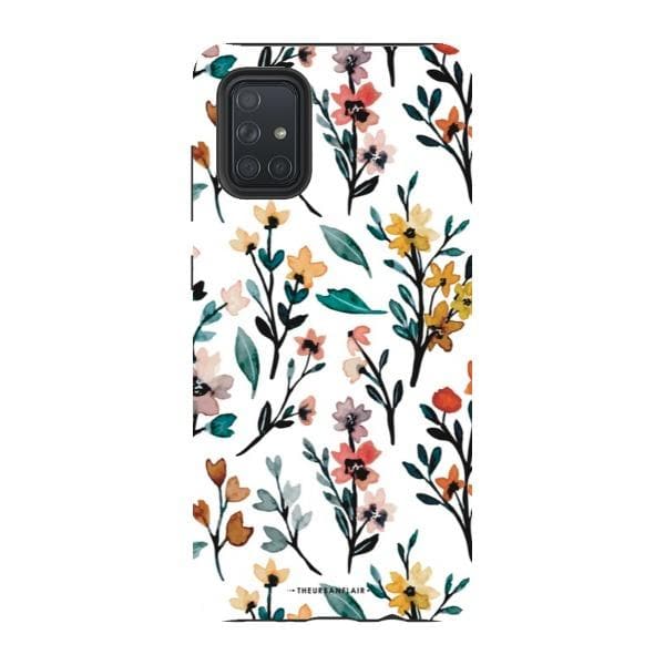 Cute Fall Watercolor Flowers Tough Phone Case - Image 58