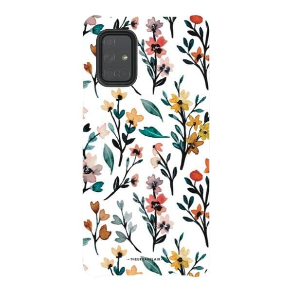 Cute Fall Watercolor Flowers Tough Phone Case - Image 60