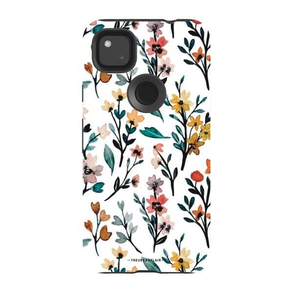 Cute Fall Watercolor Flowers Tough Phone Case - Image 66