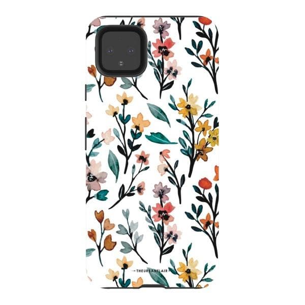 Cute Fall Watercolor Flowers Tough Phone Case - Image 70