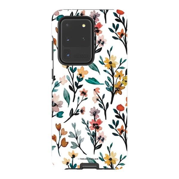 Cute Fall Watercolor Flowers Tough Phone Case - Image 73
