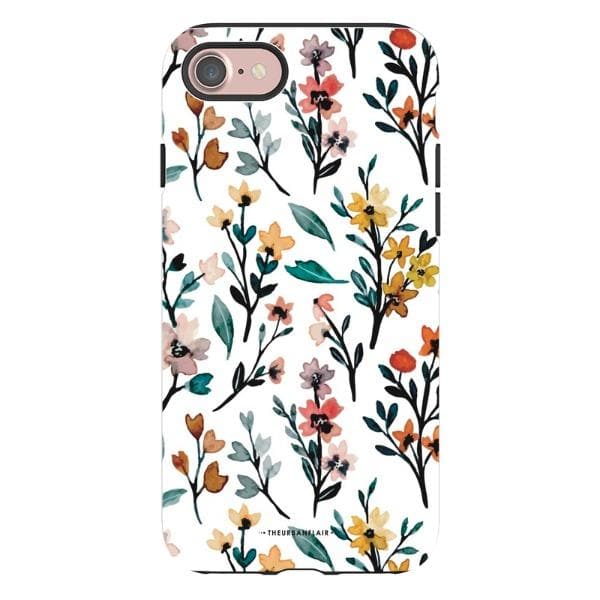 Cute Fall Watercolor Flowers Tough Phone Case - Image 76