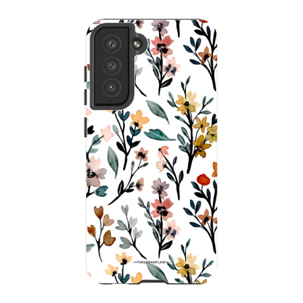 Cute Fall Watercolor Flowers Tough Phone Case - Image 85