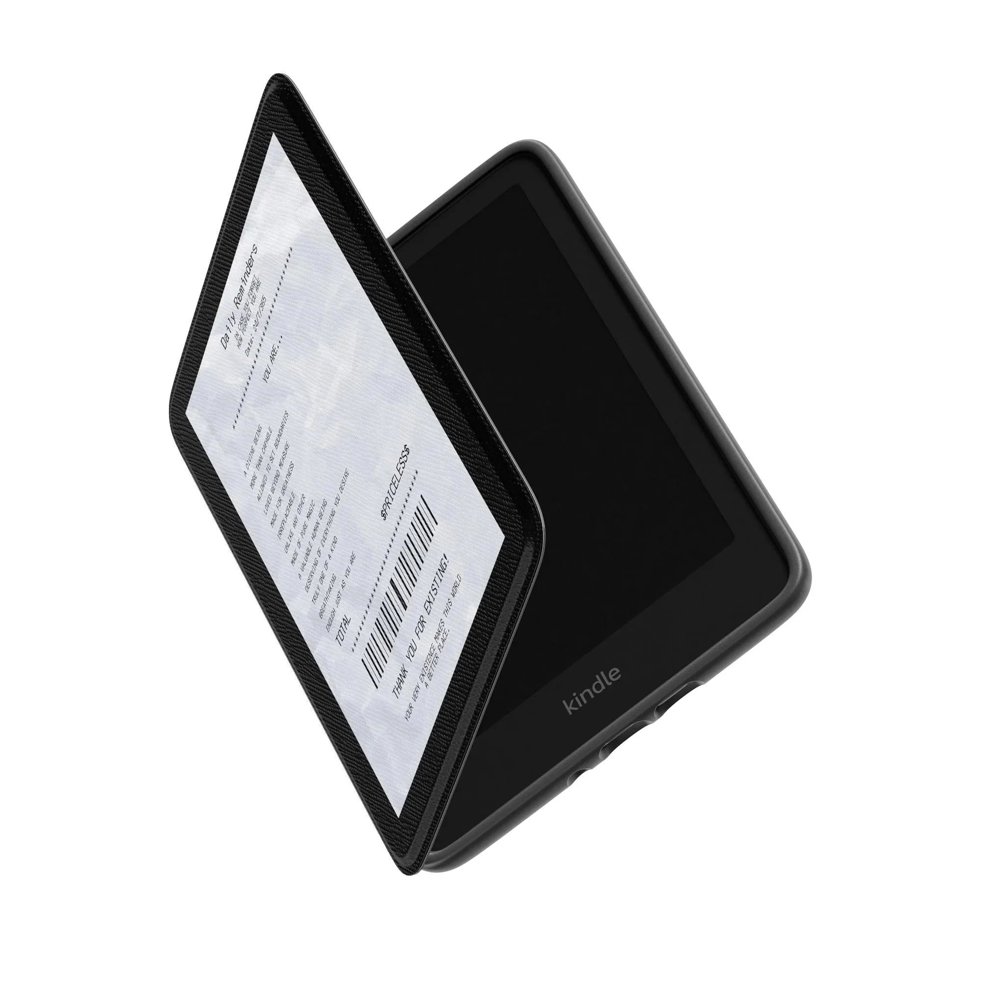 Daily Affirmation Receipt Kindle Case - Image 6